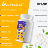 Emballage Lifeatlas GLP-l Probiotic axé sur l’écoresponsabilité et la praticité.