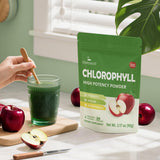 Mélange rapide Lifebooil Chlorophyll poudre, idéal pour une hydratation instantanée.