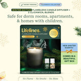 Mélanges ClickWick sapin givré et vanille cashmere, arômes hivernaux.