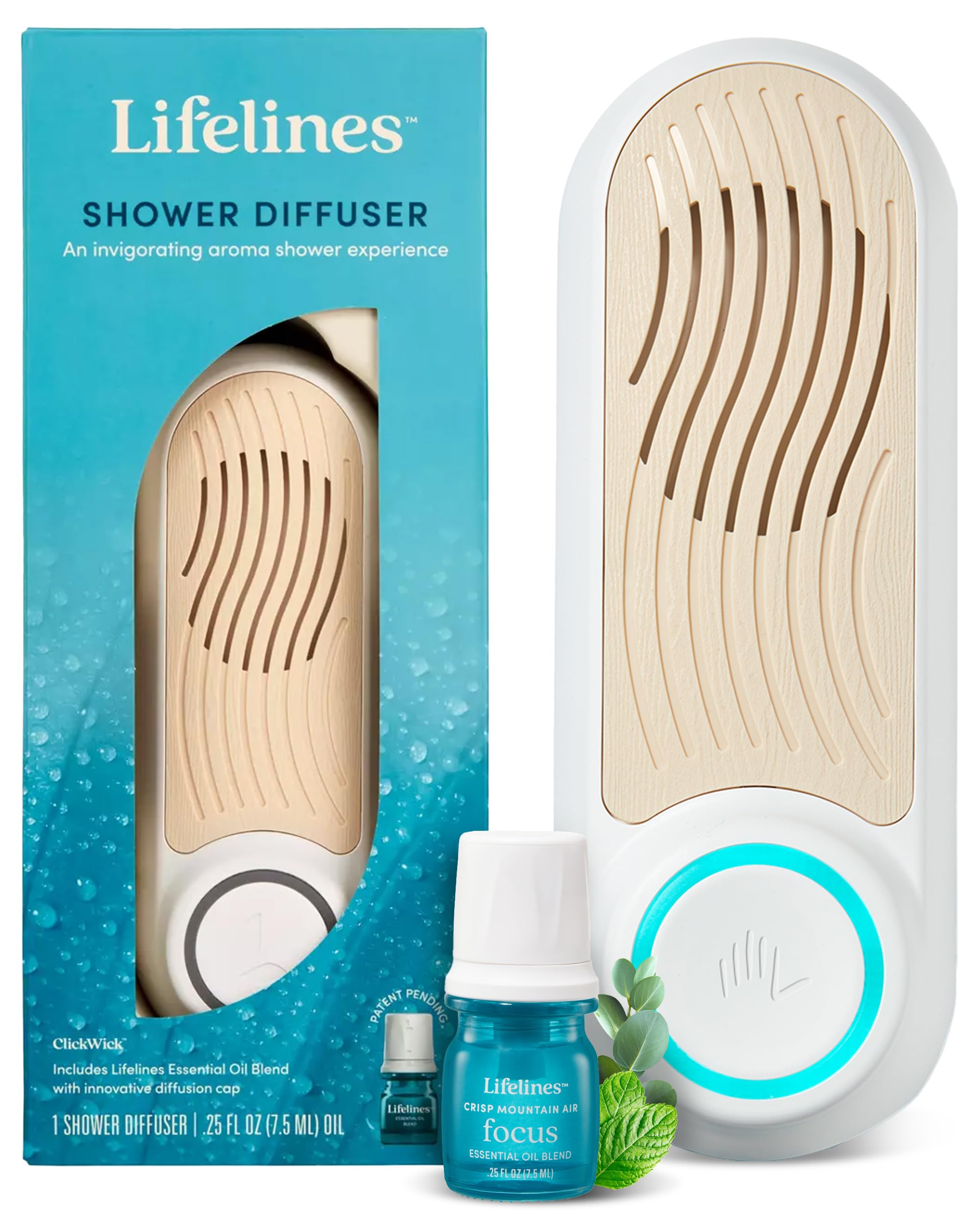 Lifelines Diffuseur-Douche Mural en action, transforme votre spa aromatique.