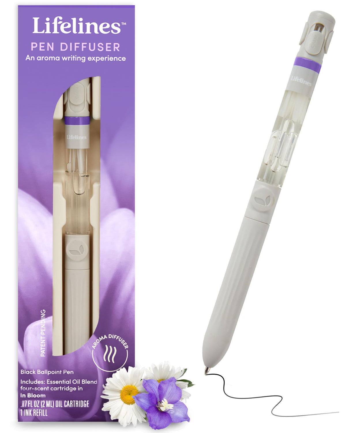 Lifelines Pen Diffuseur: écriture avec arômes En Flor pour stimuler la créativité.