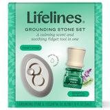 Lifelines : pierre d’ancrage parfumée, arôme pin et patchouli pour concentration.