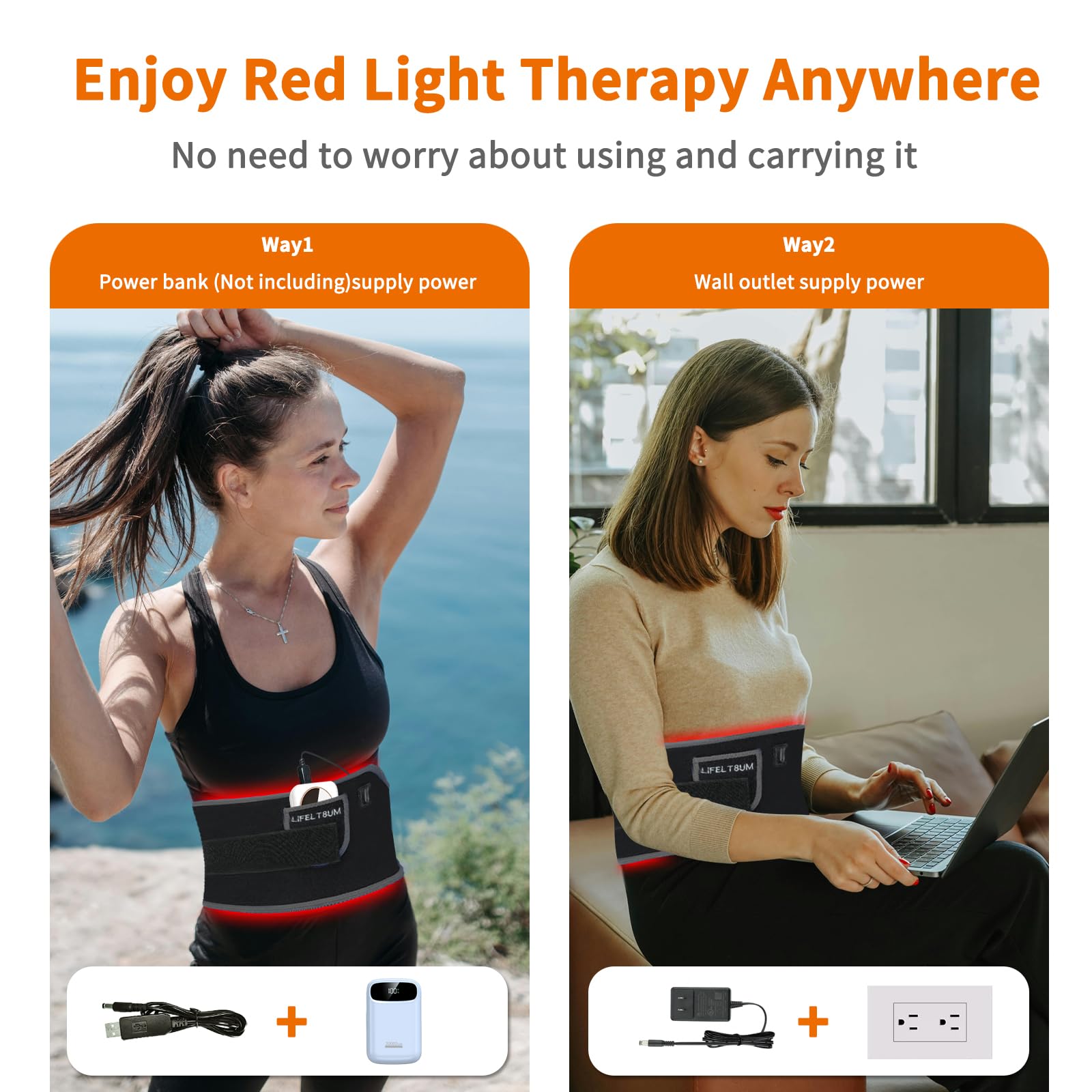 LIFELT8UM: programmes de thérapie rouge pour relaxation ciblée.