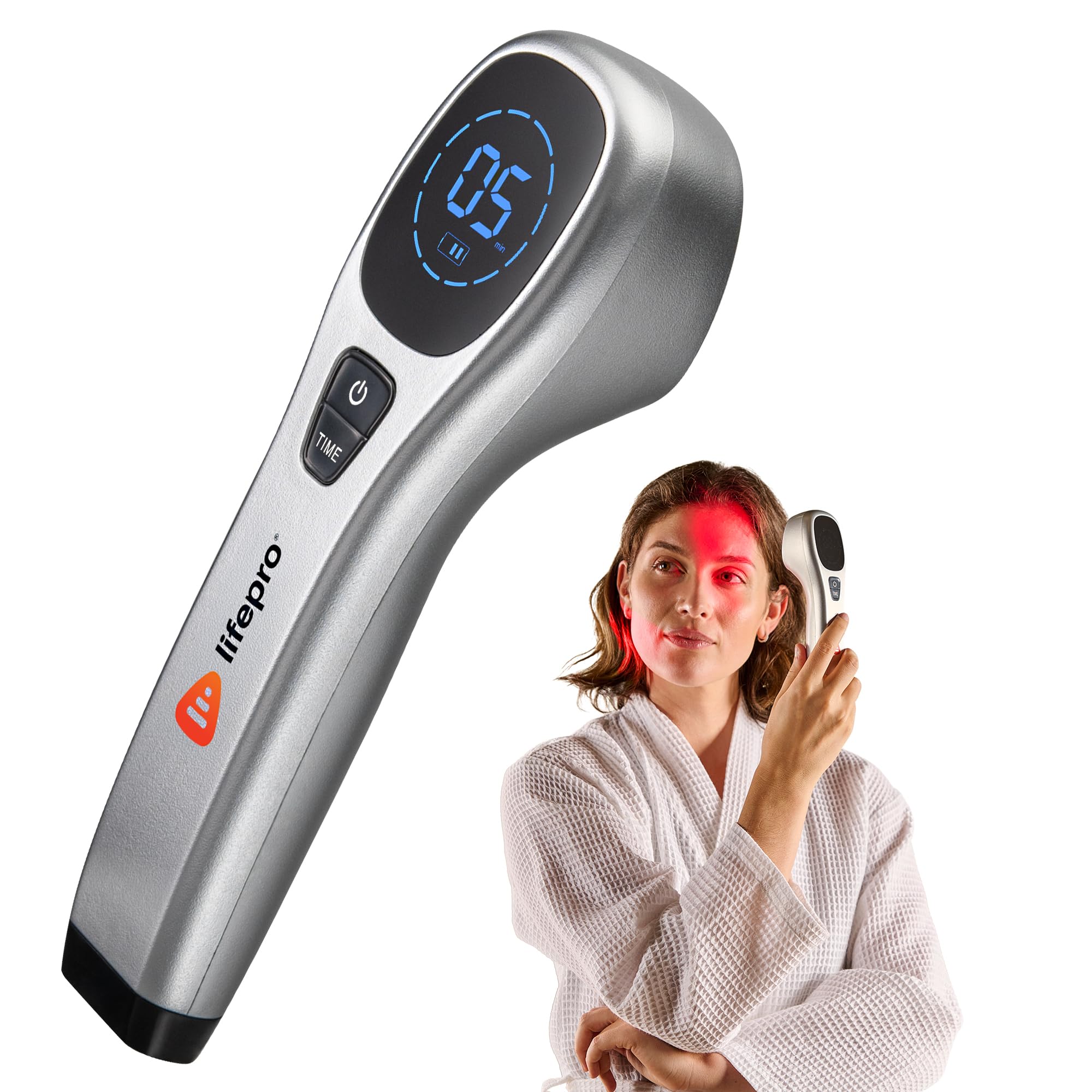 BioLux LifePro, dispositif portable, lumière rouge et infrarouge pour soins à domicile.