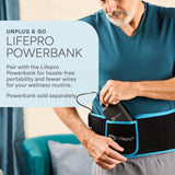 LifePro Ceinture lumière rouge utilisée au bureau, pratique et relaxante.