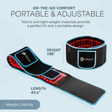 LifePro Ceinture lumière rouge sur la taille, ajustement personnalisé.