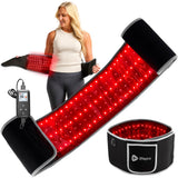 LifePro Ceinture Therapie Lumiere Rouge: application domestique pour relaxation musculaire.