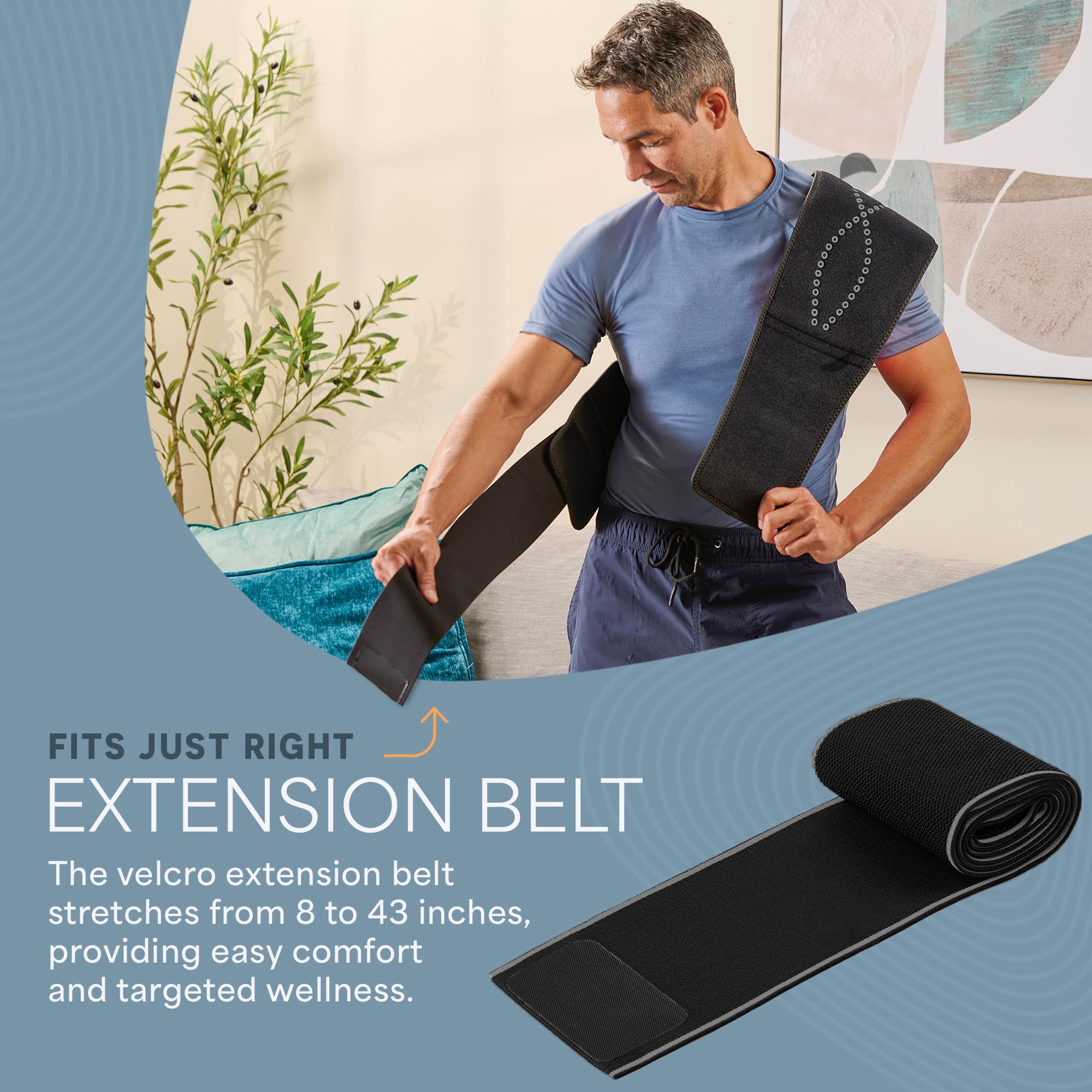 LifePro Ceinture Therapie Lumiere Rouge: soutien des muscles et confort apres l'effort.