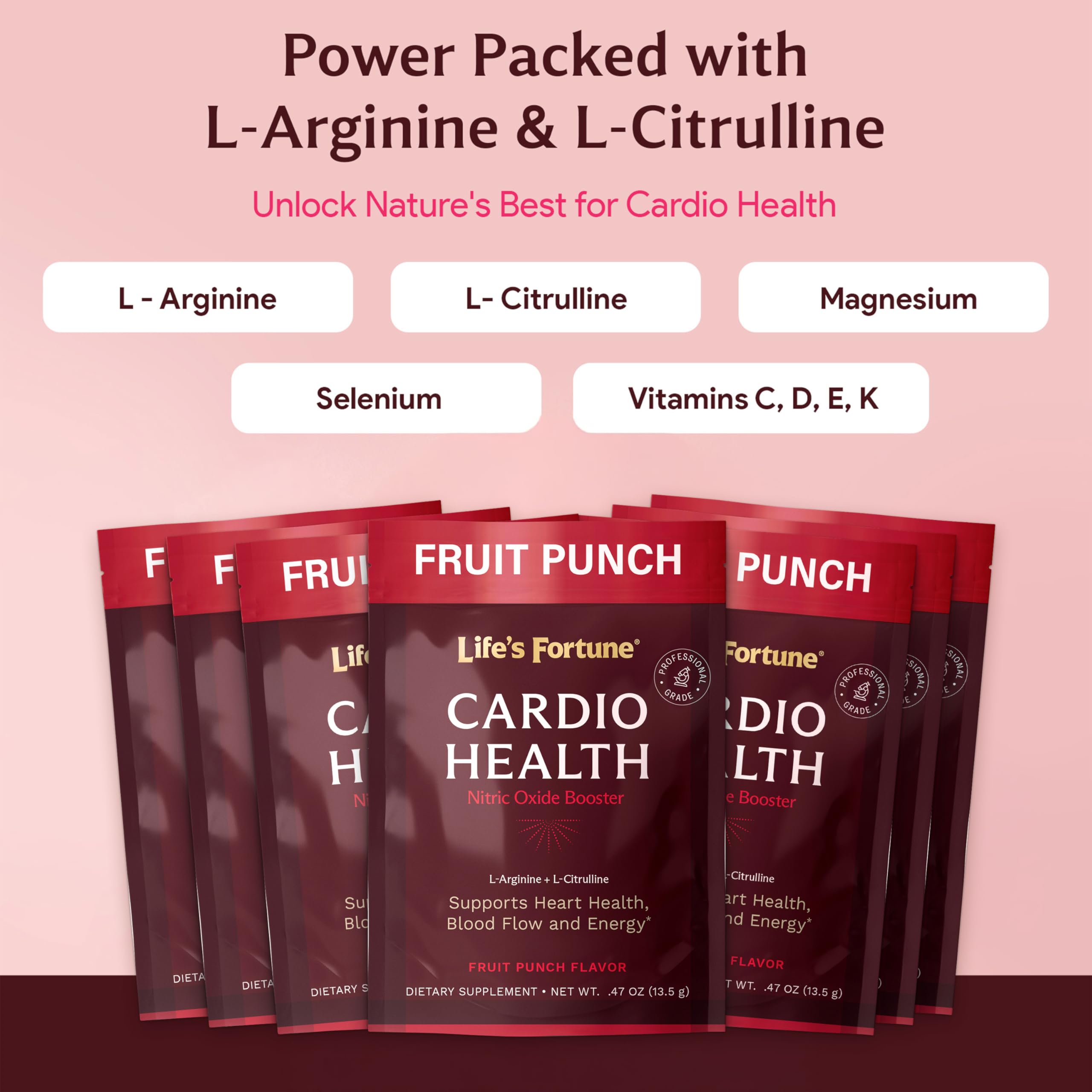 Sachet dose unique Life's Fortune prêt à mélanger fruit punch
