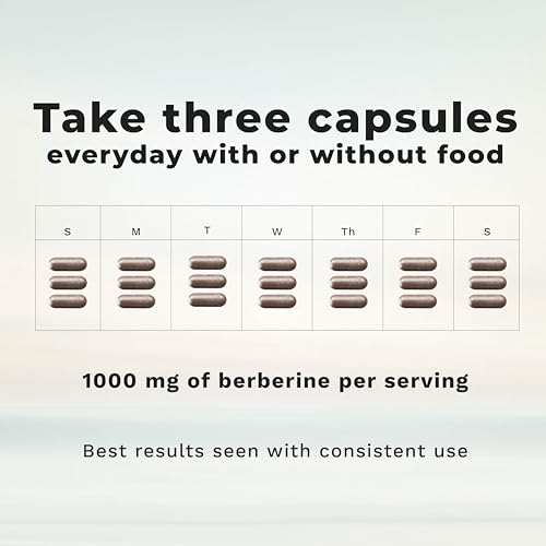 LifeSeasons Berberine – dosage clair pour une prise régulière.