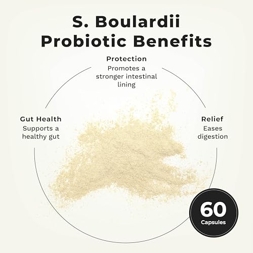 LifeSeasons Essentials S. Boulardii Probiotique - Capsules visibles, flore intestinale équilibrée