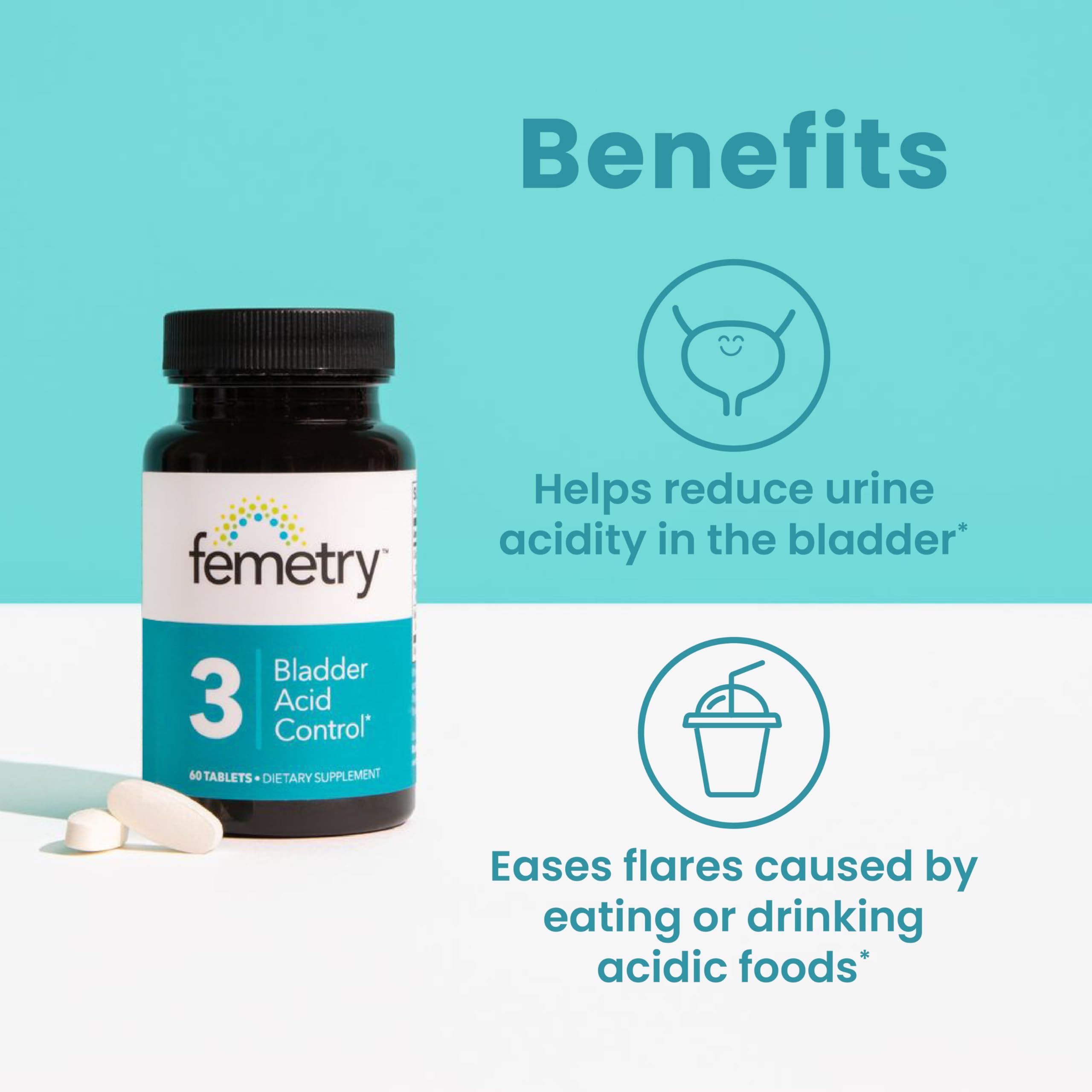 LifeSeasons Femetry tablettes près d'un verre d'eau – prise lors des repas.