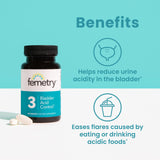 LifeSeasons Femetry tablettes près d'un verre d'eau – prise lors des repas.