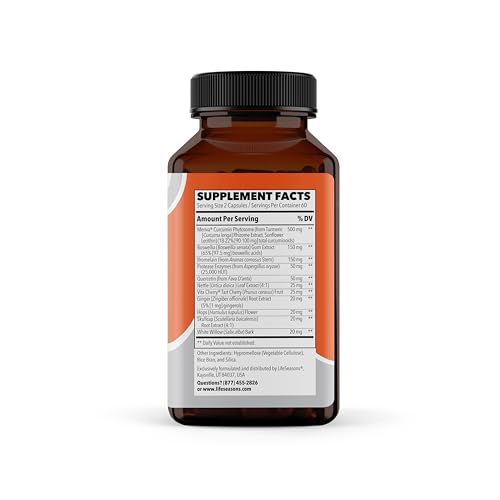 LifeSeasons Inflamma-X: capsules faciles à prendre dans le cadre d'une routine quotidienne.