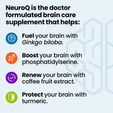 LifeSeasons NeuroQ – Capsule pratique pour routine cognitive quotidienne et énergie mentale.