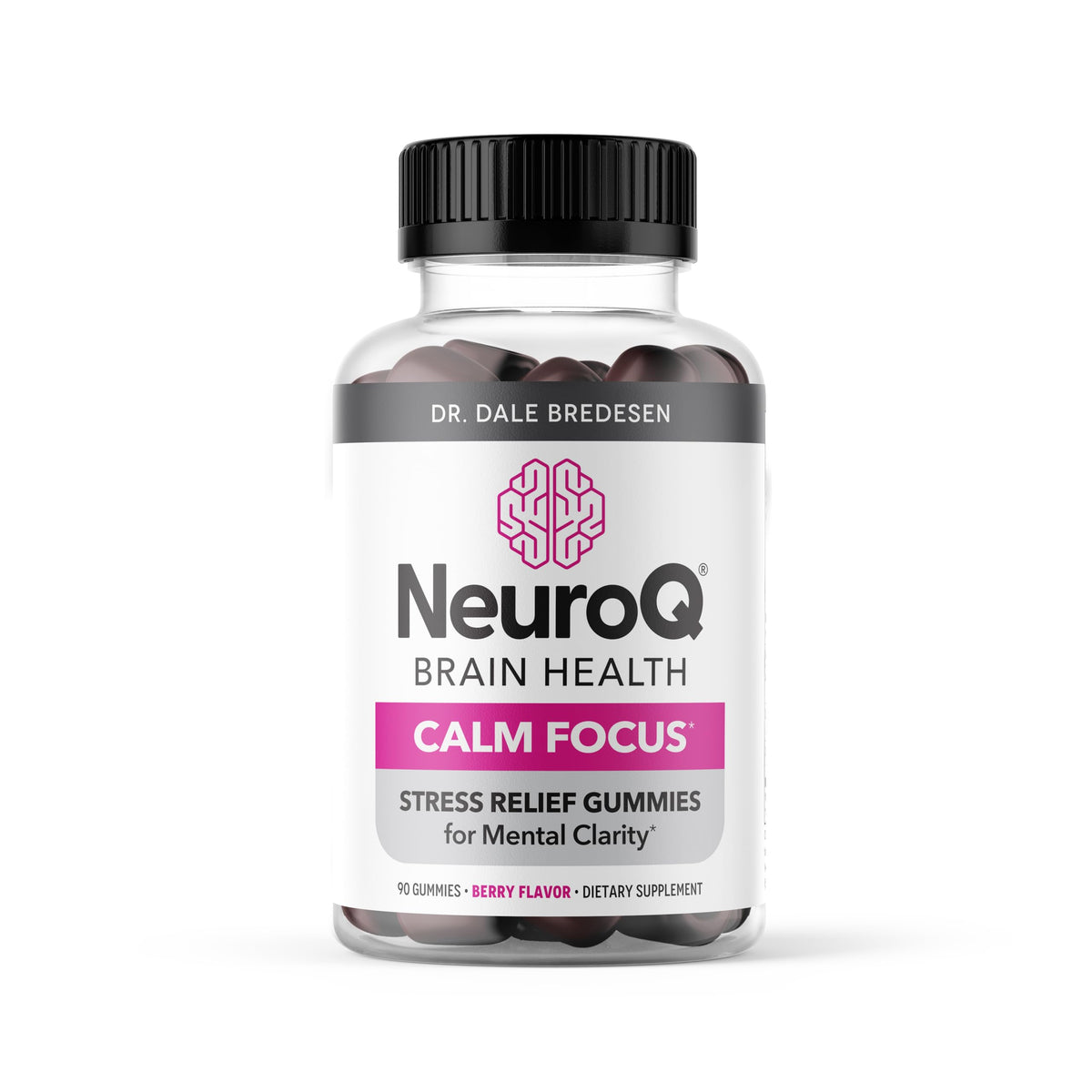 LifeSeasons NeuroQ Gomme – bouteille visible, soutien calme et concentration durable
