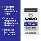 LifeSeasons NeuroQ Sleep Now – emballage menthe, format pratique pour la routine nocturne.