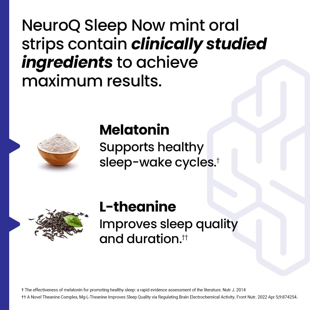 LifeSeasons NeuroQ Sleep Now – pastilles fondantes pour un sommeil apaisé.