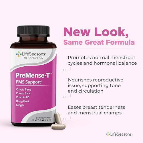 LifeSeasons PreMense-T: capsules 60 facillement intégrables dans la routine.