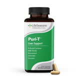 LifeSeasons Puri-T flacon: vue produit montrant l'emballage et le soutien potentiel au foie.