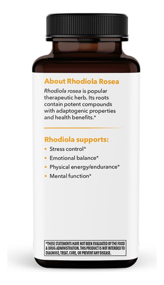 LifeSeasons Rhodiola – boîte d'emballage, produit sans gluten pour profils diététiques variés.