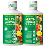 Life's Fortune bouteille multivitamine liquide visible, énergie quotidienne potentielle grâce à la formule complète