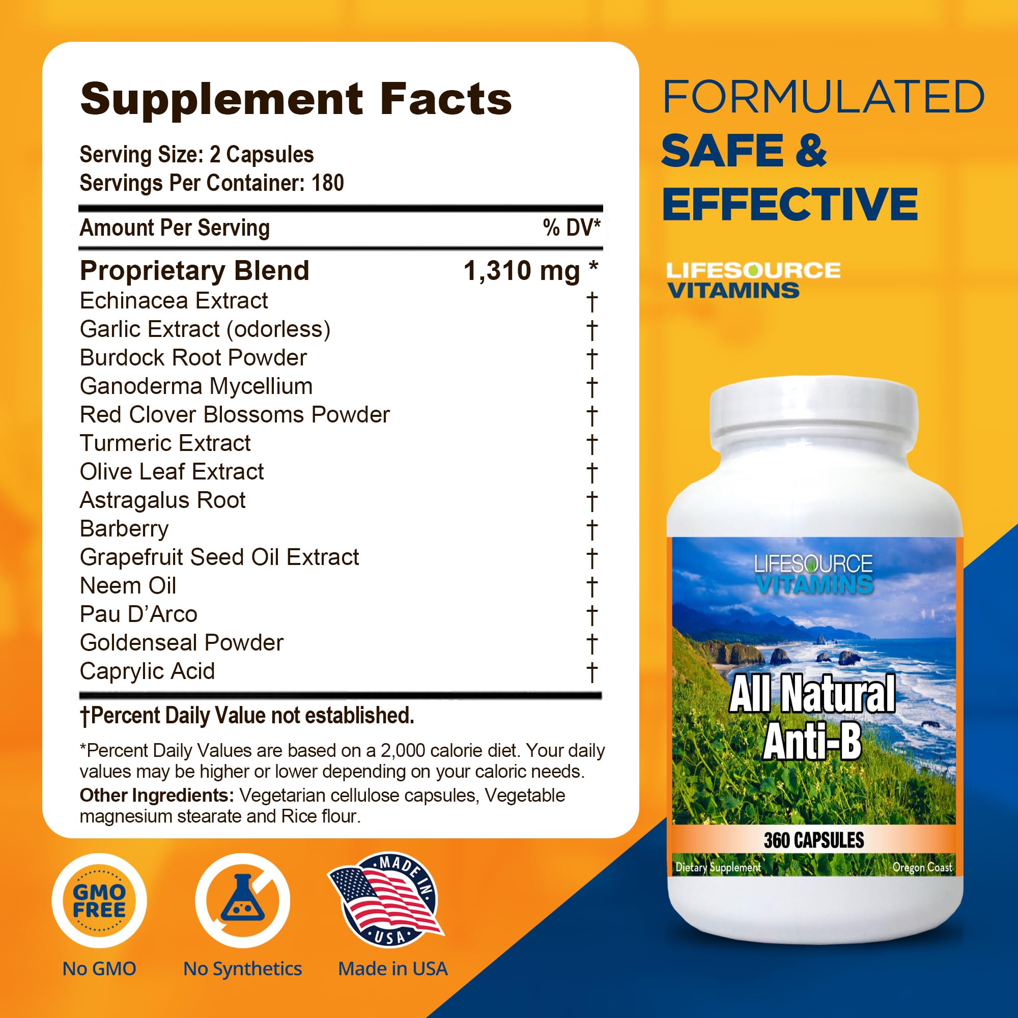 LifeSource Vitamins – Comprimés Défense Immunitaire 360: favorisent une immunité équilibrée et durable.