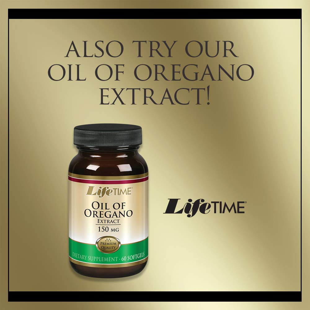 Gouttes LIFETIME 60 ml, associe origan bio et feuilles d'olive pour soutien naturel.