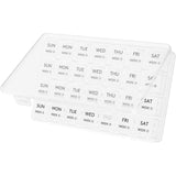 Lifewit organiseur pilules mensuel: 28 compartiments pour un dosage facile et visuel.