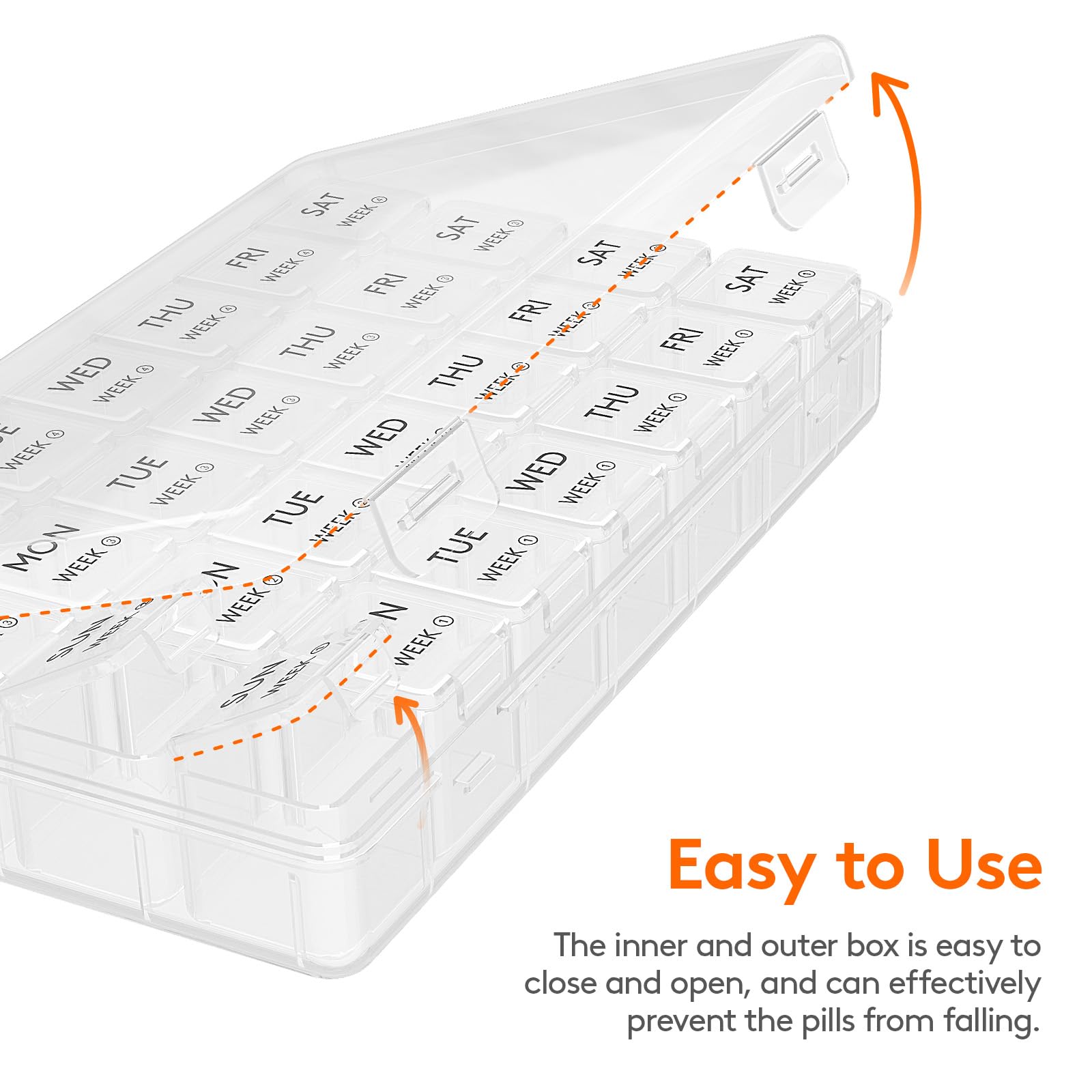 Lifewit portable pilules voyage: compact et léger pour emporter vos médicaments.