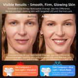 Thérapie rouge Lifiora pour visage, chaleur douce et confort cutané.