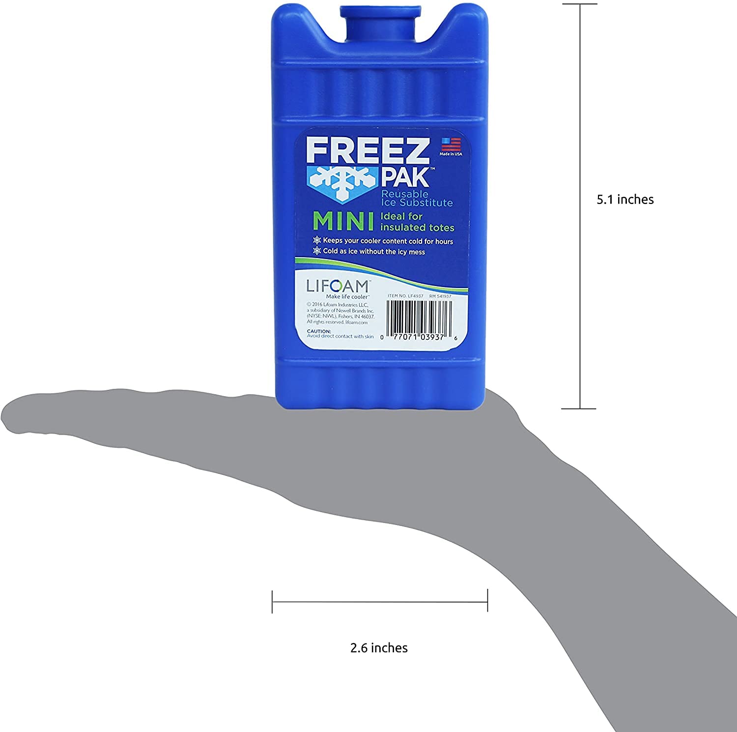 Lifoam Freez Pak: gel non toxique pour une congélation sûre des aliments.