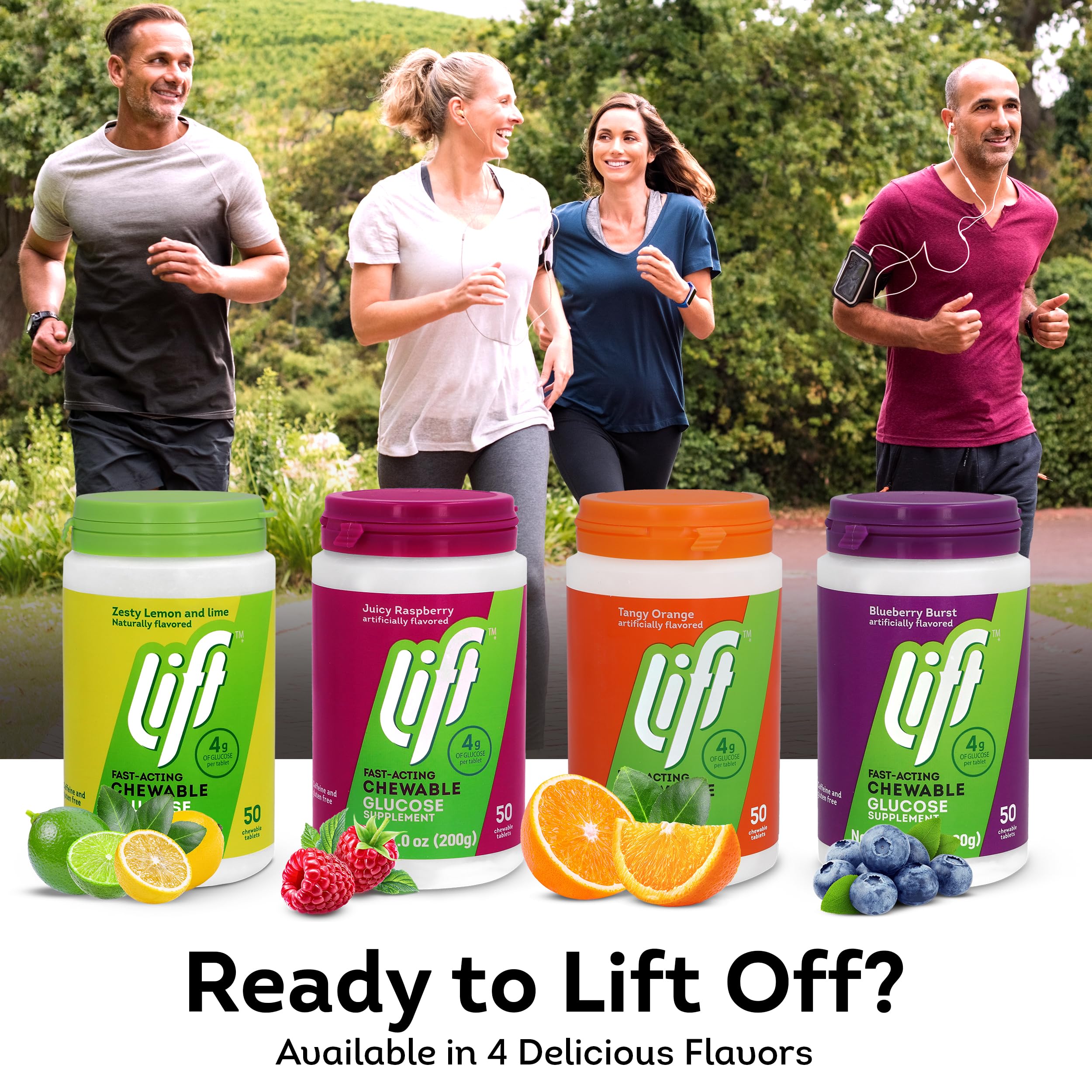 Lift Glucose sans caféine – alternative énergétique non caféinée.