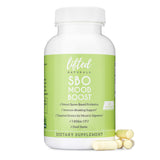 Lifted Naturals SBO Mood Boost : Bouteille montrant le produit et soutien digestif potentiel.