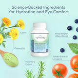 Gros plan sur les capsules Lightbody Total Eye Health+, faciles à avaler au quotidien.