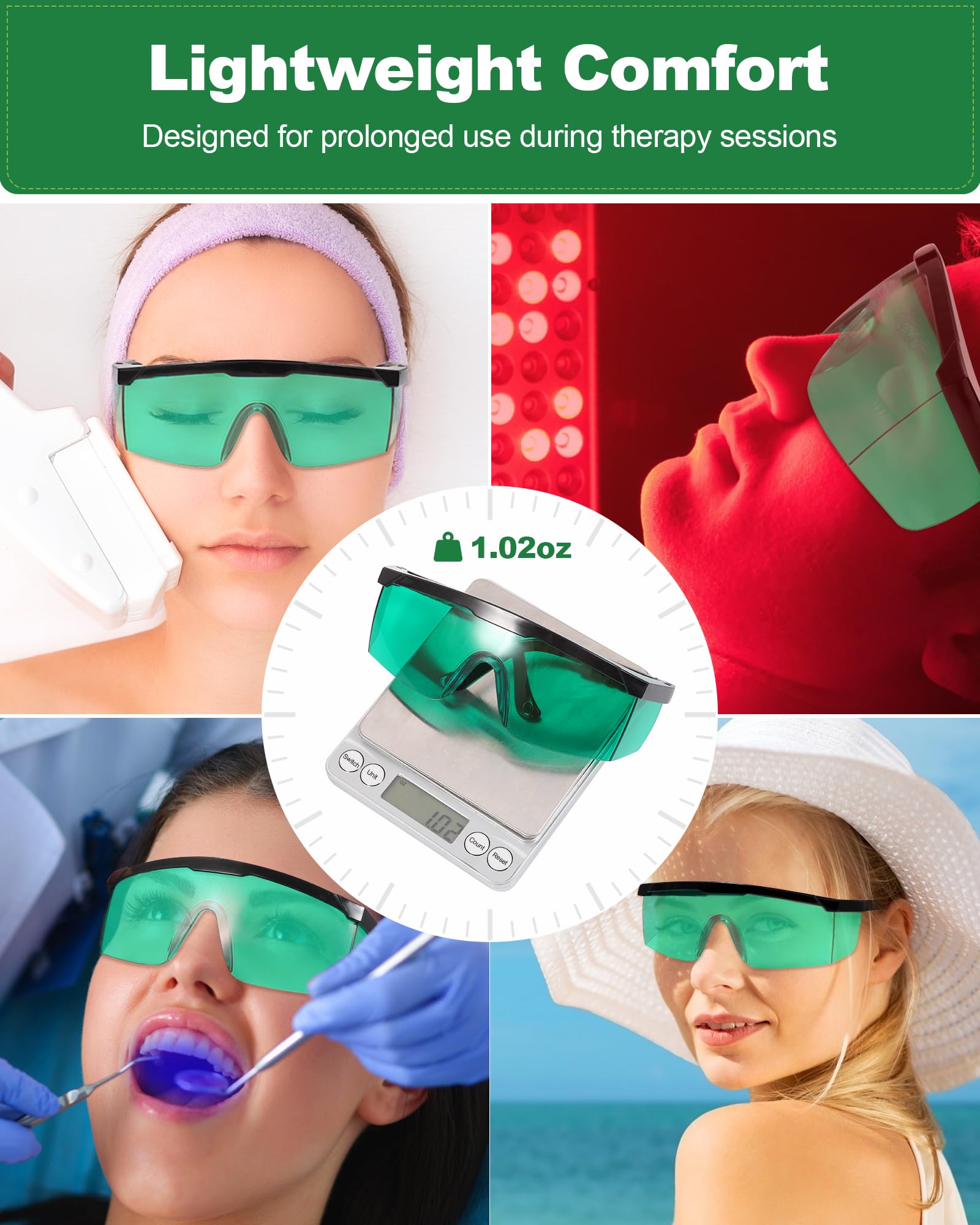 Protection oculaire LIGHTMEUP 360 degrés pour couverture totale