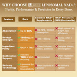 Contrôle qualité Ligusteri NAD+ liposomal, tests garantissant pureté et standards élevés