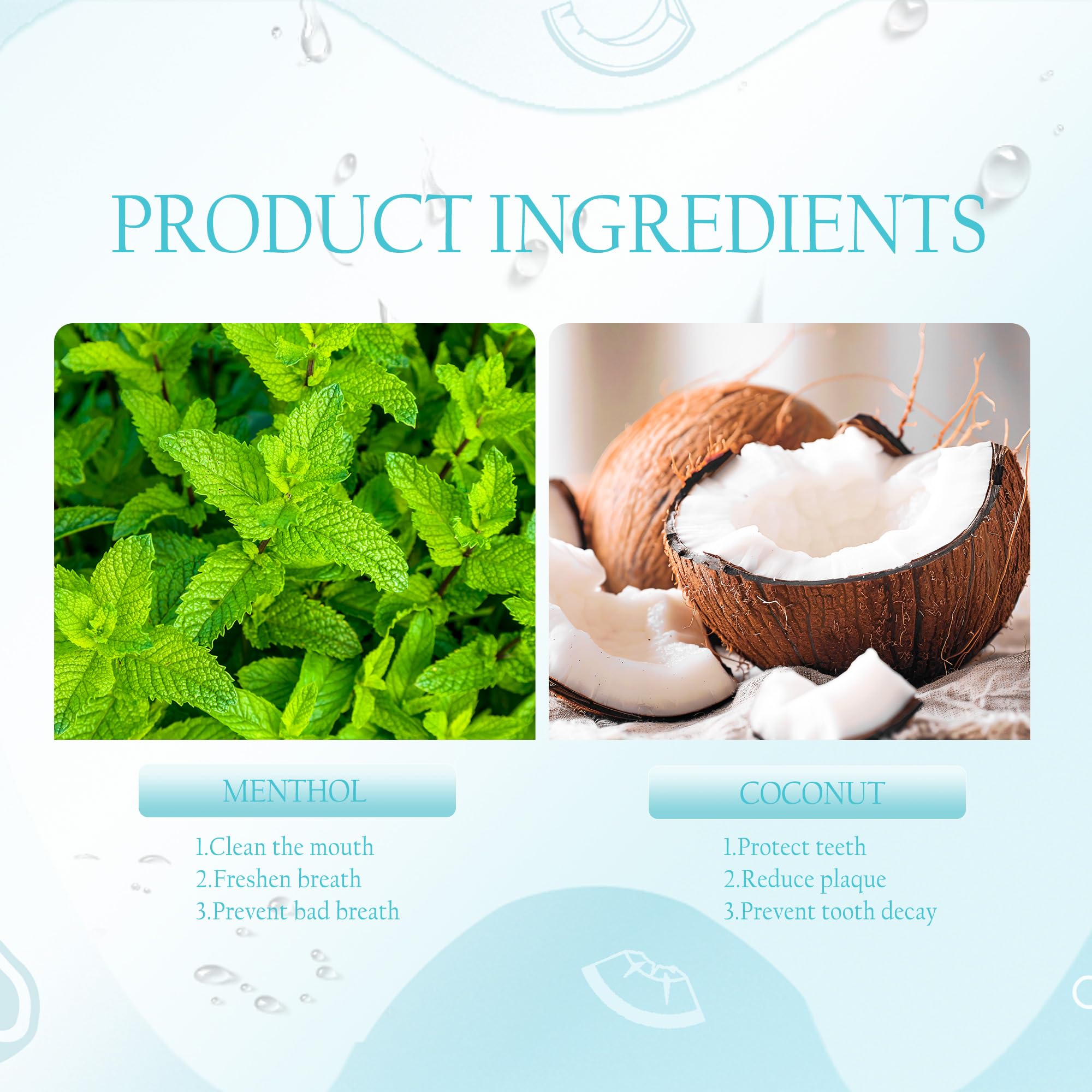 Liillya bain de bouche coco menthe — fraîcheur durable toute la journée.
