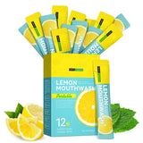 Liillya bain de bouche, sachets voyage 10 ml offrent une fraîcheur rapide en déplacement.
