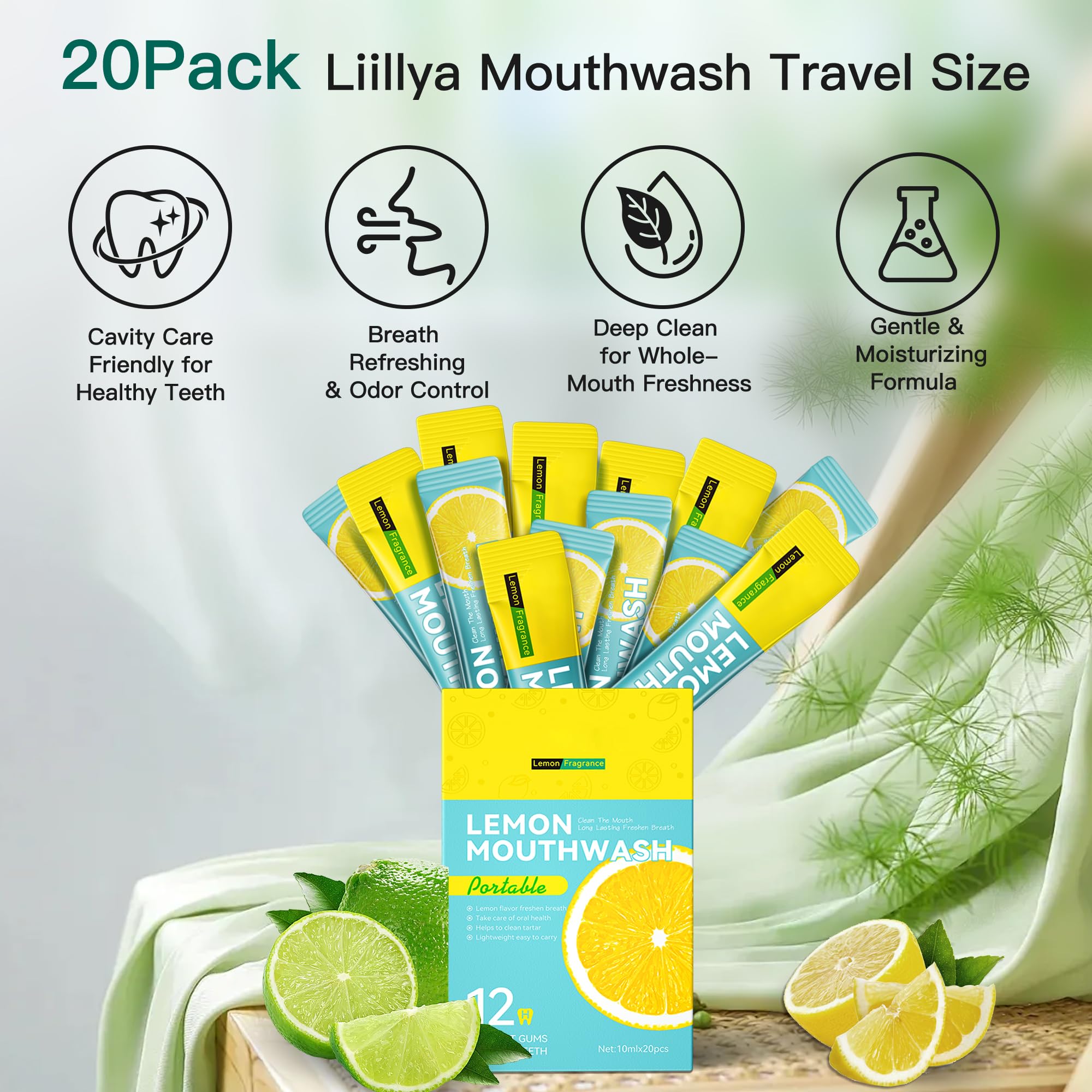 Liillya bain de bouche sans alcool, utilisation douce et pratique.