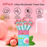 Sachets Liillya bain de bouche usage quotidien faciles à transporter.