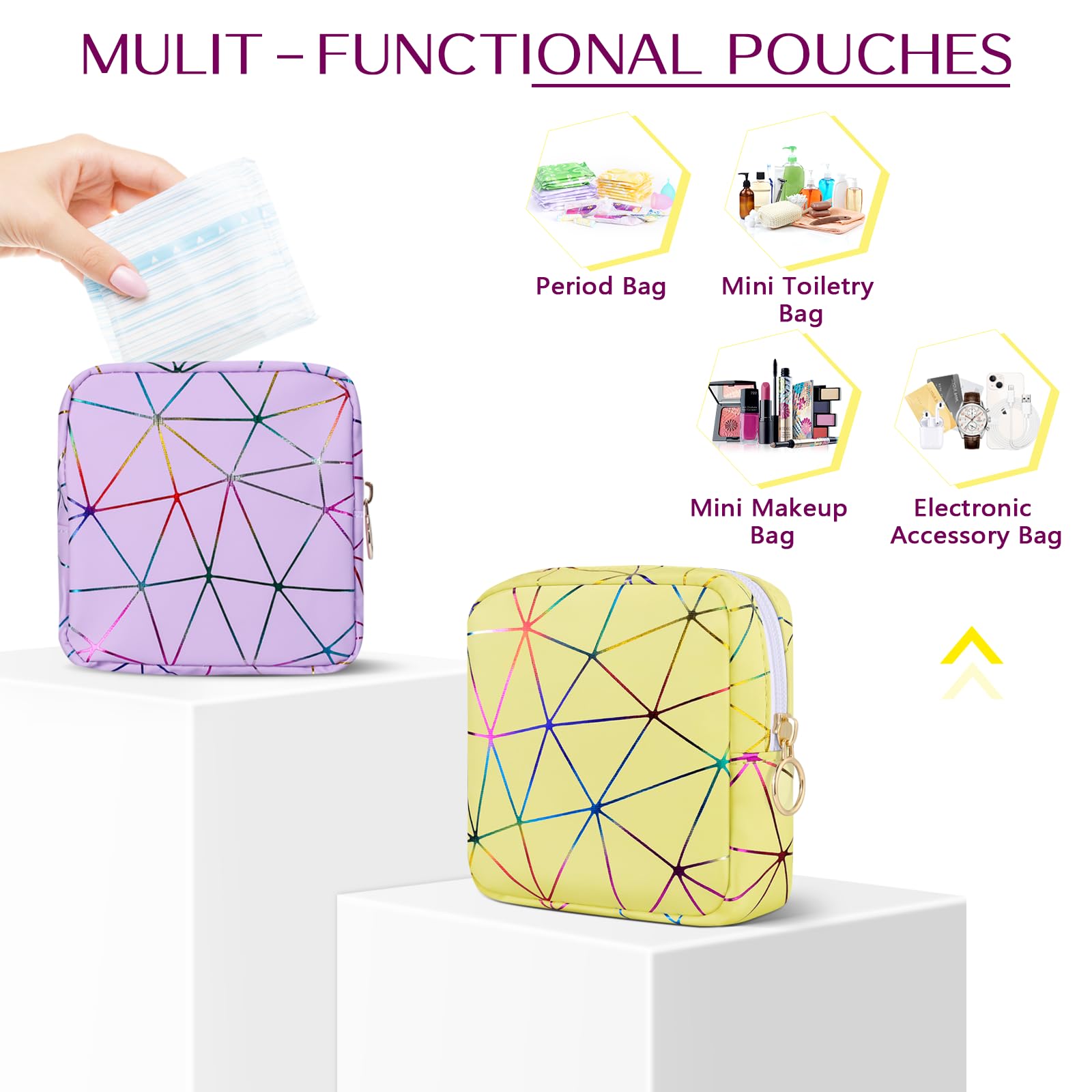 Likesing poche en cuir coffre quotidien pour petites protections et clés