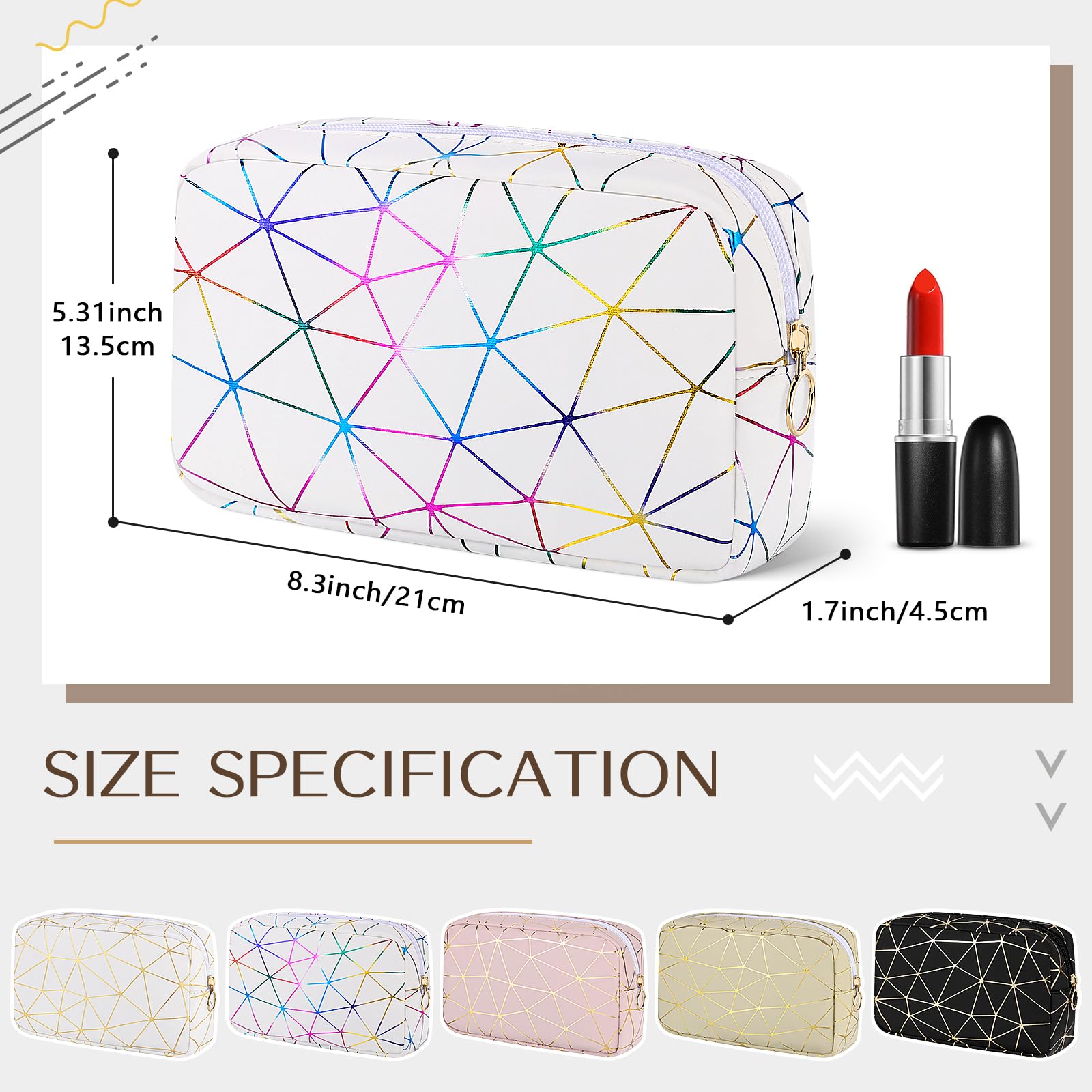 Pochette sanitaire en cuir Likesing, compact et facile à transporter.