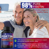 Lilicare Fisetine et extrait de thé vert pour énergie cognitive et bien-être.