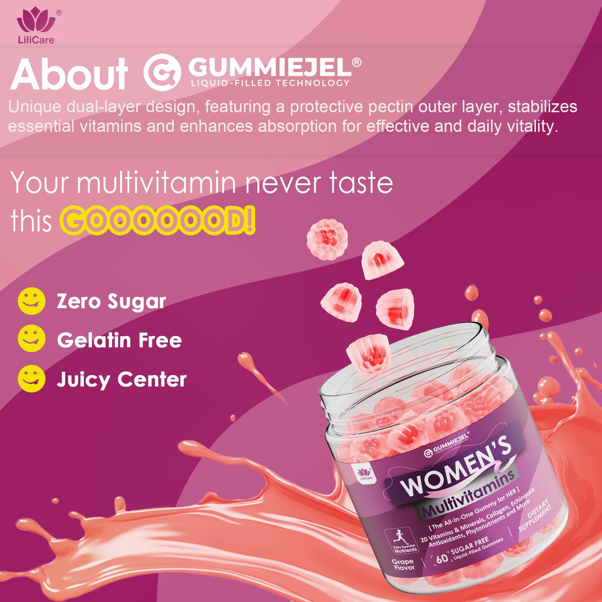 Gommes LILICARE format 60 – pratique au quotidien.