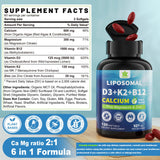 Gélules liposomales D3-K2 de LILICARE, flacon clair et faciles à prendre.