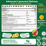 LILICARE: gomme origan nigelle, gros plan, absorption douce.