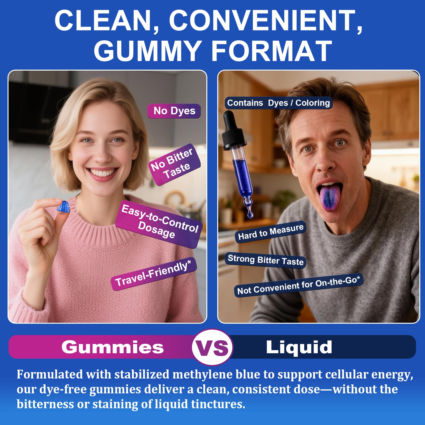 Gommes LILICARE NAC et B3, énergie durable sans sucre.