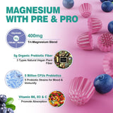 Formule triple magnésium glycinate-malate-citrate pour absorption douce
