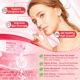 Gummies LILICARE avec 1500 mg de peptides collagène, soutien potentiel de la peau.